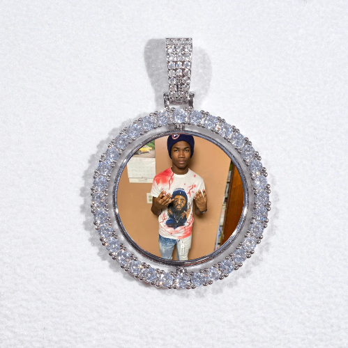 3D Spinning 2-Faced Custom Picture Pendant