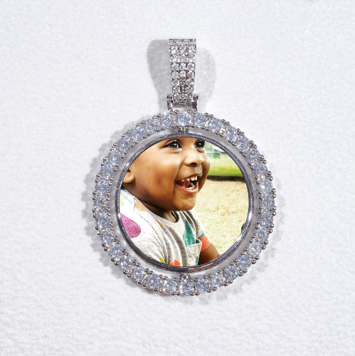 3D Spinning 2-Faced Custom Picture Pendant
