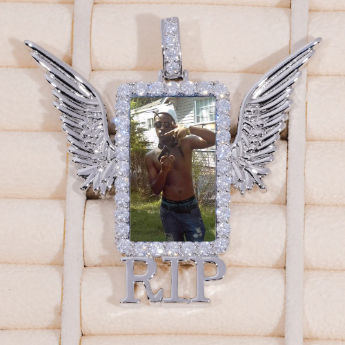RIP WING 3D CUSTOM PICTURE PENDANT