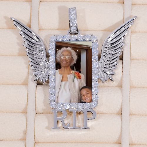 RIP WING 3D CUSTOM PICTURE PENDANT