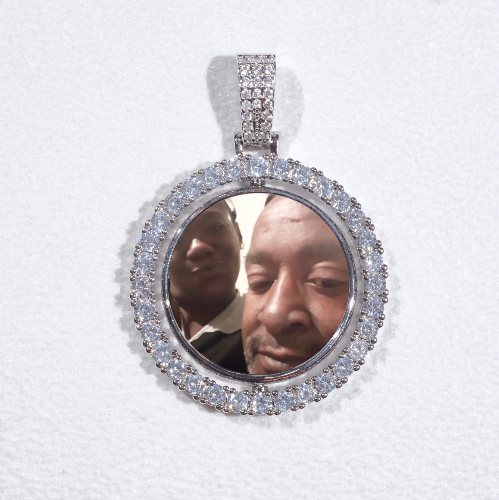 3D Spinning 2-Faced Custom Picture Pendant