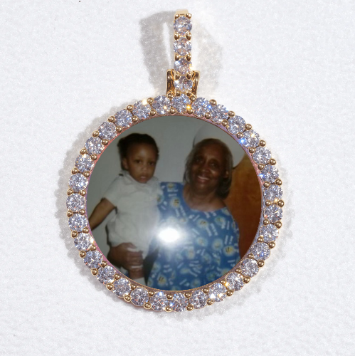 3D CIRCLE CUSTOM PICTURE PENDANT SMALL SIZE