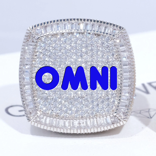 CUSTOM LETTER 3D ICED RING