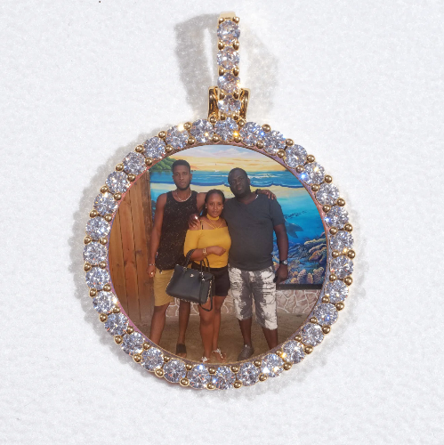 3D CIRCLE CUSTOM PICTURE PENDANT SMALL SIZE