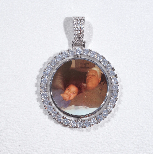 3D Spinning 2-Faced Custom Picture Pendant