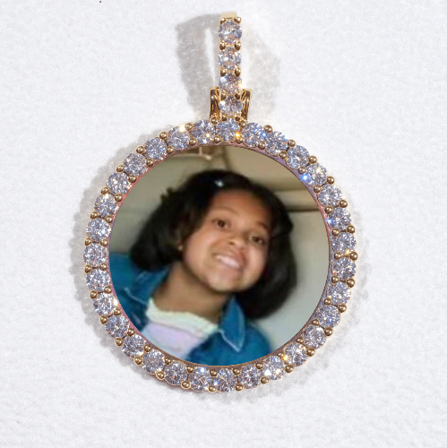 3D CIRCLE CUSTOM PICTURE PENDANT SMALL SIZE