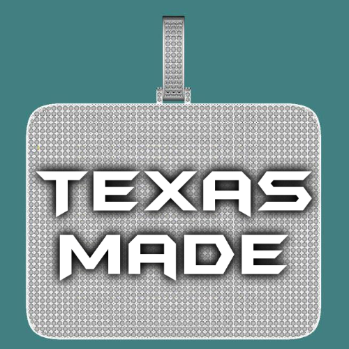 CUSTOM LETTER NECKLACE 3D BIG SQUARE