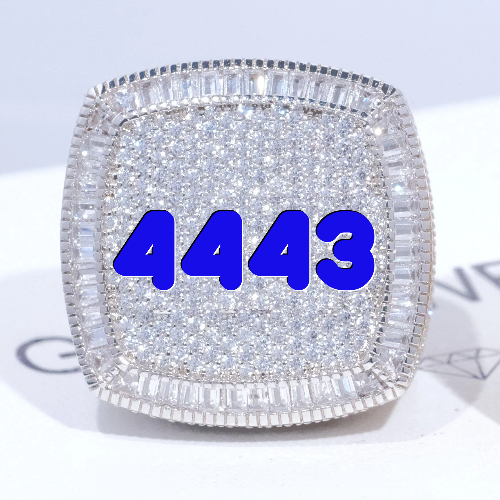 CUSTOM LETTER 3D ICED RING