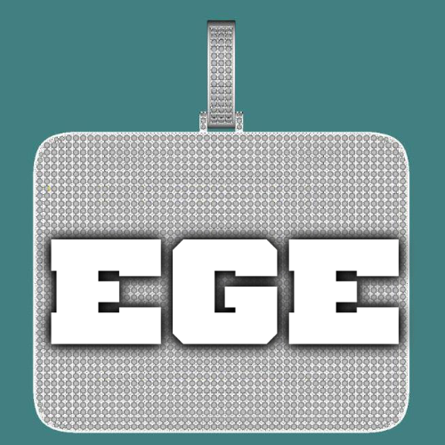 CUSTOM LETTER NECKLACE 3D BIG SQUARE