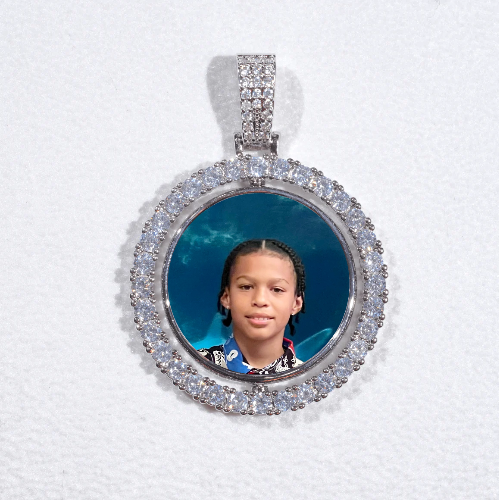 3D Spinning 2-Faced Custom Picture Pendant