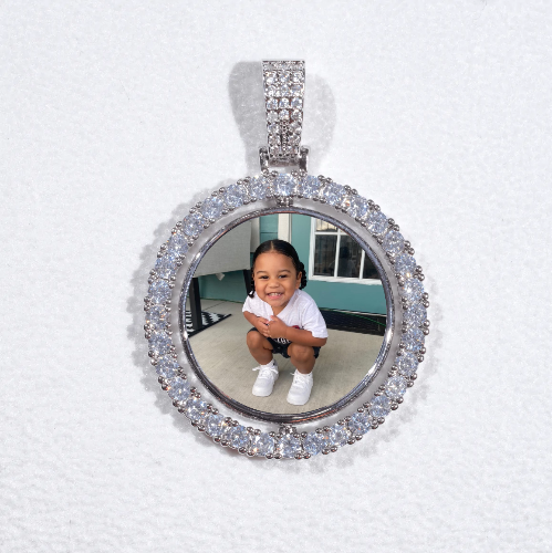 3D Spinning 2-Faced Custom Picture Pendant