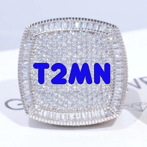 CUSTOM LETTER 3D ICED RING