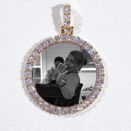 3D CIRCLE CUSTOM PICTURE PENDANT SMALL SIZE