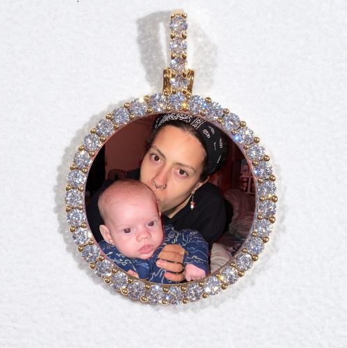 3D CIRCLE CUSTOM PICTURE PENDANT SMALL SIZE