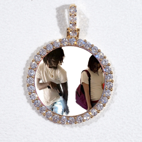 3D CIRCLE CUSTOM PICTURE PENDANT SMALL SIZE
