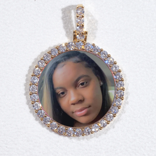 3D CIRCLE CUSTOM PICTURE PENDANT SMALL SIZE