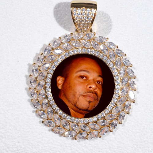 Large 3D Wheat Ear Custom Picture Pendant