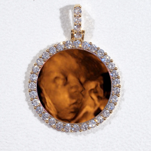 3D CIRCLE CUSTOM PICTURE PENDANT SMALL SIZE