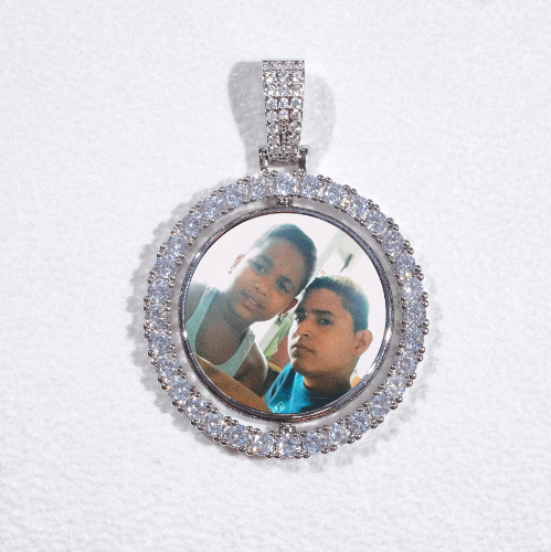 3D Spinning 2-Faced Custom Picture Pendant