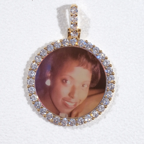 3D CIRCLE CUSTOM PICTURE PENDANT SMALL SIZE