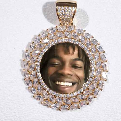 Large 3D Wheat Ear Custom Picture Pendant