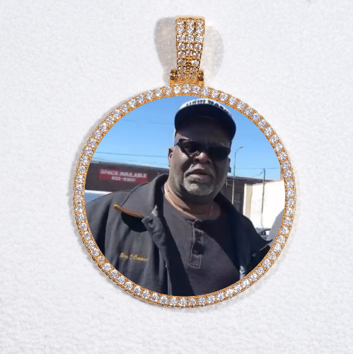 MEDIUM 3D CIRCLE CUSTOM PICTURE PENDANT