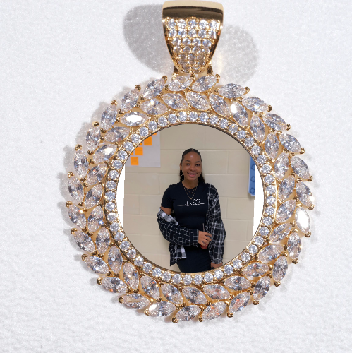 Large 3D Wheat Ear Custom Picture Pendant