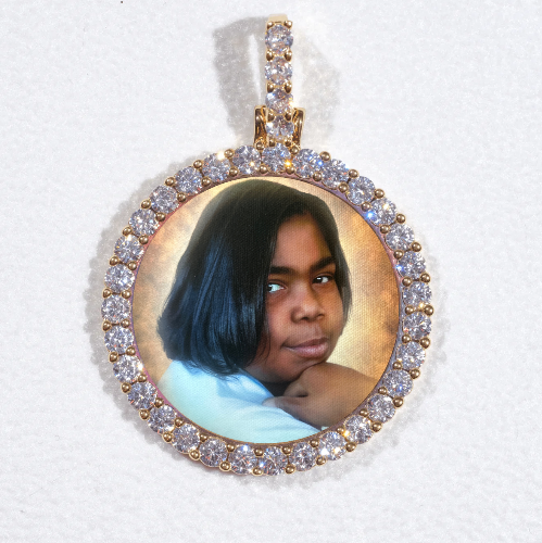 3D CIRCLE CUSTOM PICTURE PENDANT SMALL SIZE