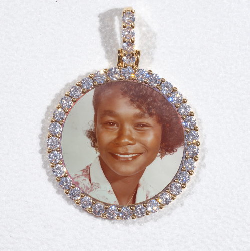 3D CIRCLE CUSTOM PICTURE PENDANT SMALL SIZE