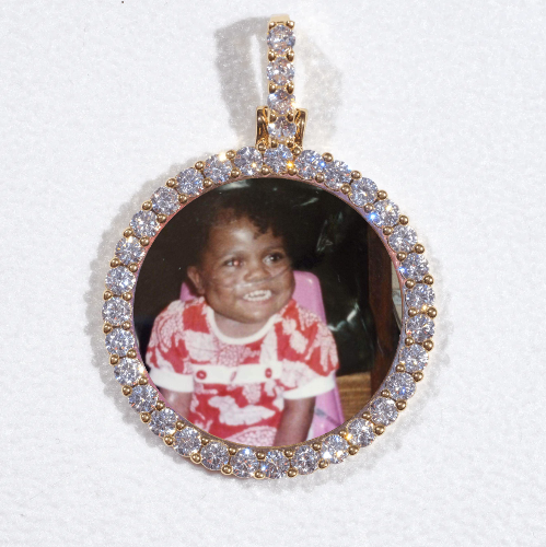 3D CIRCLE CUSTOM PICTURE PENDANT SMALL SIZE