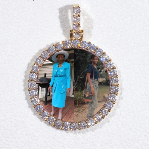 3D CIRCLE CUSTOM PICTURE PENDANT SMALL SIZE