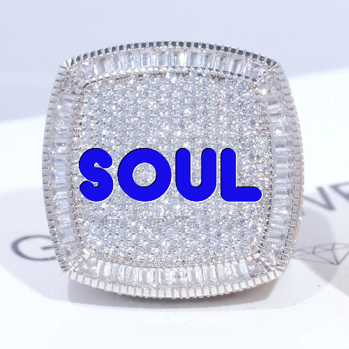 CUSTOM LETTER 3D ICED RING