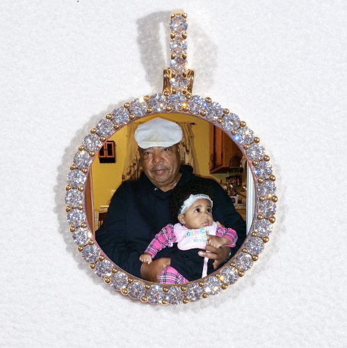 3D CIRCLE CUSTOM PICTURE PENDANT SMALL SIZE