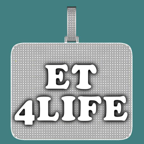 CUSTOM LETTER NECKLACE 3D BIG SQUARE
