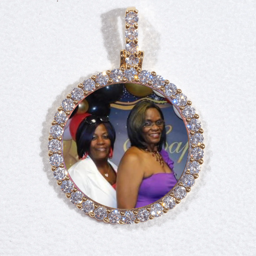 3D CIRCLE CUSTOM PICTURE PENDANT SMALL SIZE