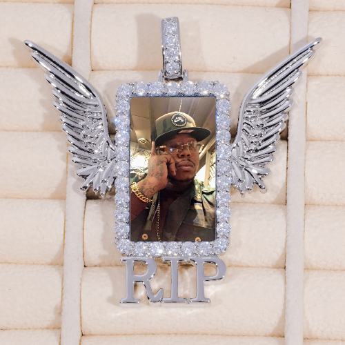 RIP WING 3D CUSTOM PICTURE PENDANT