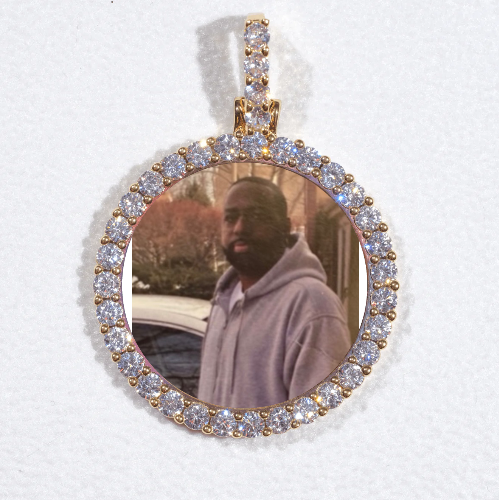 3D CIRCLE CUSTOM PICTURE PENDANT SMALL SIZE
