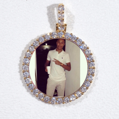 3D CIRCLE CUSTOM PICTURE PENDANT SMALL SIZE