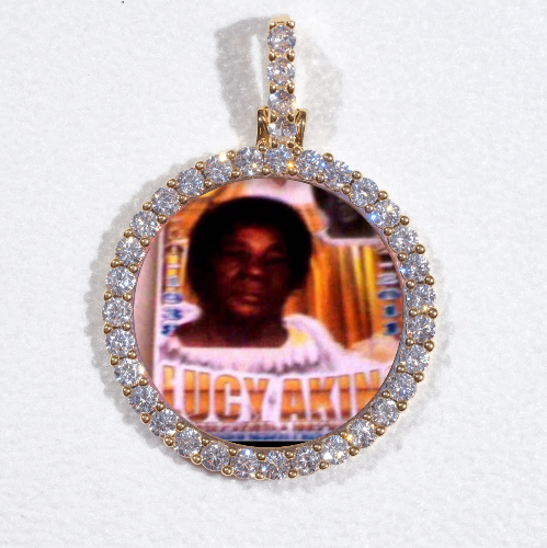 3D CIRCLE CUSTOM PICTURE PENDANT SMALL SIZE