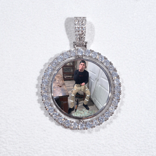 3D Spinning 2-Faced Custom Picture Pendant