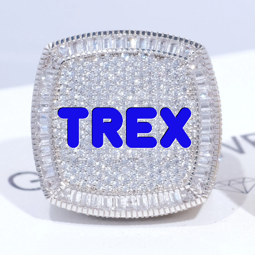 CUSTOM LETTER 3D ICED RING
