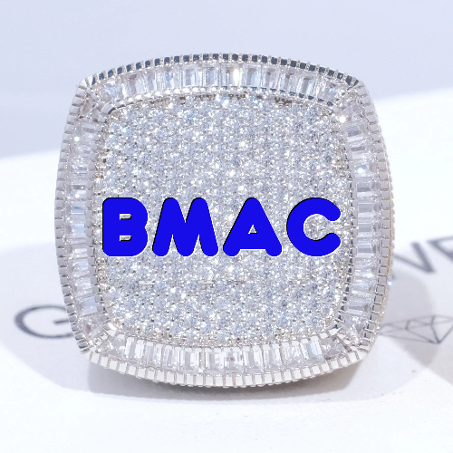 CUSTOM LETTER 3D ICED RING