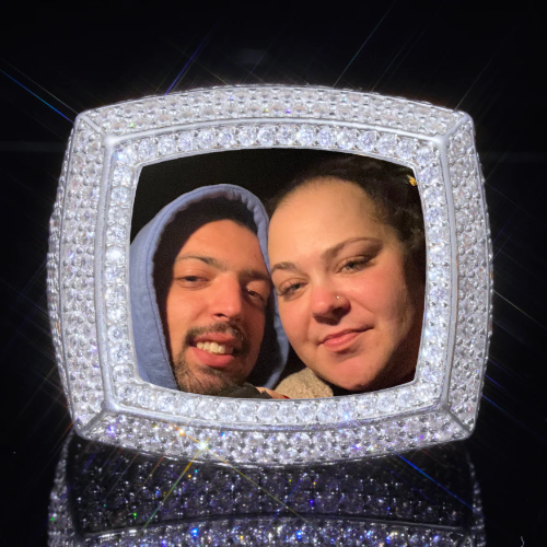 3D CUSTOM PICTURE ICED RING