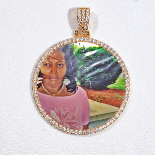 MEDIUM 3D CIRCLE CUSTOM PICTURE PENDANT