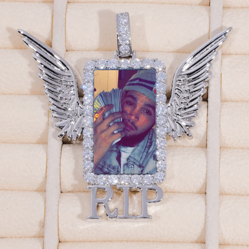 RIP WING 3D CUSTOM PICTURE PENDANT