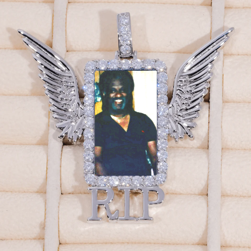 RIP WING 3D CUSTOM PICTURE PENDANT