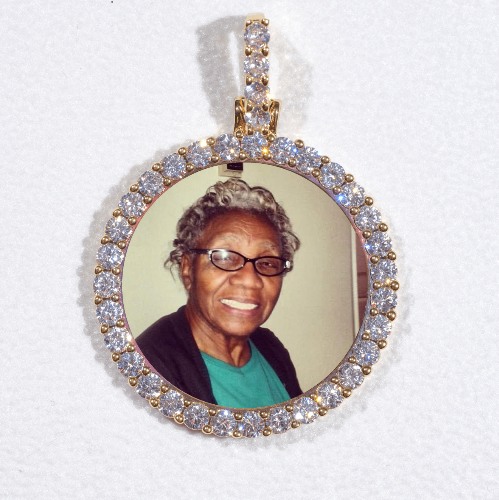 3D CIRCLE CUSTOM PICTURE PENDANT SMALL SIZE