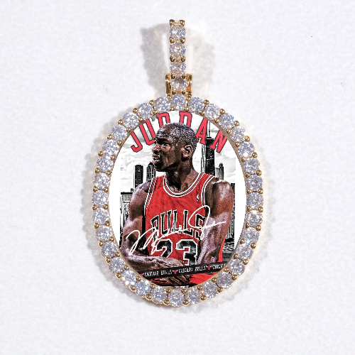 3D Oval Custom Picture Pendant