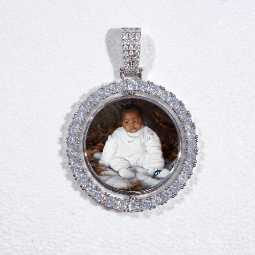 3D Spinning 2-Faced Custom Picture Pendant