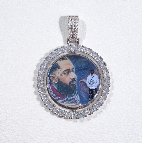 3D Spinning 2-Faced Custom Picture Pendant